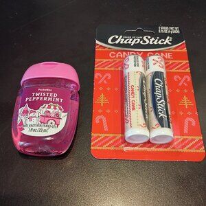 Chap Stick and Anti-Bacterial Hand Gel Christmas